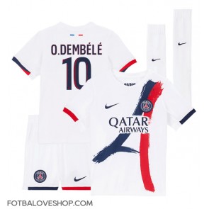 Paris Saint-Germain Ousmane Dembele #10 Dětské Venkovní Dres 2024-25 Krátký Rukáv (+ trenýrky)