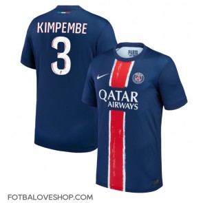 Paris Saint-Germain Presnel Kimpembe #3 Domácí Dres 2024-25 Krátký Rukáv