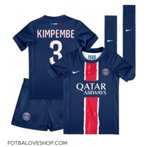 Paris Saint-Germain Presnel Kimpembe #3 Dětské Domácí Dres 2024-25 Krátký Rukáv (+ trenýrky)