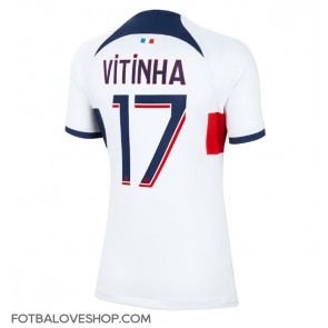 Paris Saint-Germain Vitinha Ferreira #17 Dámské Venkovní Dres 2023-24 Krátký Rukáv