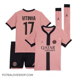 Paris Saint-Germain Vitinha #17 Dětské Alternativní Dres 2024-25 Krátký Rukáv (+ trenýrky)
