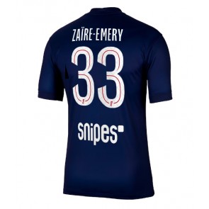 Paris Saint-Germain Warren Zaire-Emery #33 Domácí Dres 2025-26 Krátký Rukáv