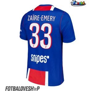 Paris Saint-Germain Warren Zaire-Emery #33 Domácí Dres 2026-27 Krátký Rukáv