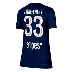Paris Saint-Germain Warren Zaire-Emery #33 Dámské Domácí Dres 2025-26 Krátký Rukáv