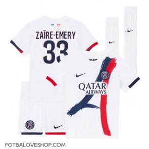 Paris Saint-Germain Warren Zaire-Emery #33 Dětské Venkovní Dres 2024-25 Krátký Rukáv (+ trenýrky)