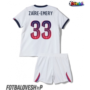Paris Saint-Germain Warren Zaire-Emery #33 Dětské Venkovní Dres 2026-27 Krátký Rukáv (+ trenýrky)