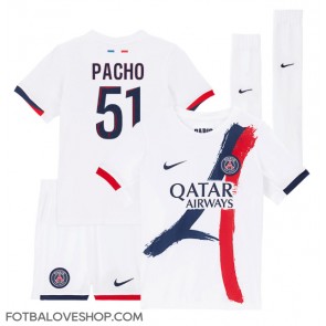 Paris Saint-Germain Willian Pacho #51 Dětské Venkovní Dres 2024-25 Krátký Rukáv (+ trenýrky)