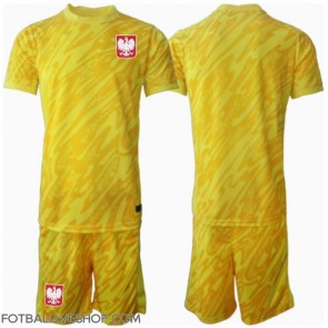 Polsko Brankářské Dětské Domácí Dres ME 2024 Krátký Rukáv (+ trenýrky)