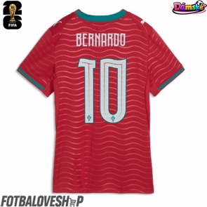 Portugalsko Bernardo Silva #10 Dámské Domácí Dres MS 2026 Krátký Rukáv