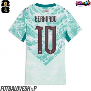 Portugalsko Bernardo Silva #10 Dámské Venkovní Dres MS 2026 Krátký Rukáv