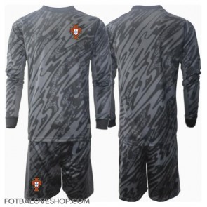 Portugalsko Brankářské Dětské Venkovní Dres ME 2024 Dlouhý Rukáv (+ trenýrky)