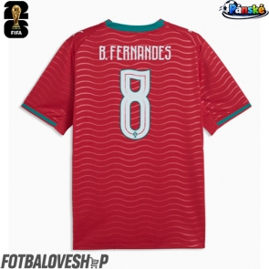 Portugalsko Bruno Fernandes #8 Domácí Dres MS 2026 Krátký Rukáv