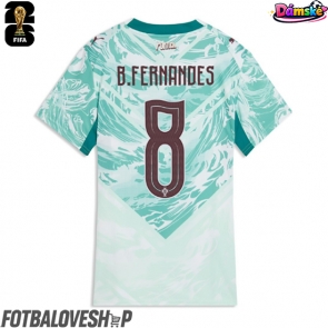 Portugalsko Bruno Fernandes #8 Dámské Venkovní Dres MS 2026 Krátký Rukáv