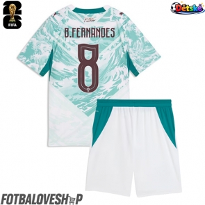 Portugalsko Bruno Fernandes #8 Dětské Venkovní Dres MS 2026 Krátký Rukáv (+ trenýrky)