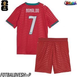 Portugalsko Cristiano Ronaldo #7 Dětské Domácí Dres MS 2026 Krátký Rukáv (+ trenýrky)