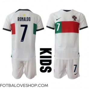 Portugalsko Cristiano Ronaldo #7 Dětské Venkovní Dres MS 2022 Krátký Rukáv (+ trenýrky)