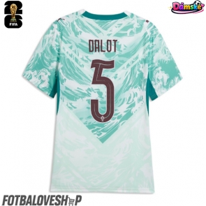 Portugalsko Diogo Dalot #5 Dámské Venkovní Dres MS 2026 Krátký Rukáv