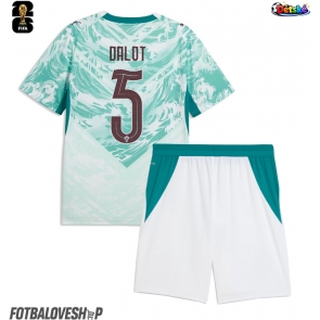 Portugalsko Diogo Dalot #5 Dětské Venkovní Dres MS 2026 Krátký Rukáv (+ trenýrky)
