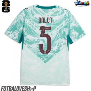 Portugalsko Diogo Dalot #5 Venkovní Dres MS 2026 Krátký Rukáv