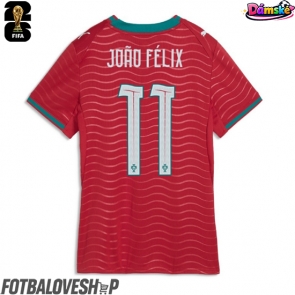 Portugalsko Joao Felix #11 Dámské Domácí Dres MS 2026 Krátký Rukáv