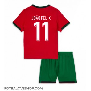 Portugalsko Joao Felix #11 Dětské Domácí Dres ME 2024 Krátký Rukáv (+ trenýrky)