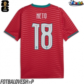 Portugalsko Pedro Neto #18 Domácí Dres MS 2026 Krátký Rukáv