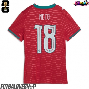Portugalsko Pedro Neto #18 Dámské Domácí Dres MS 2026 Krátký Rukáv