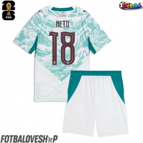 Portugalsko Pedro Neto #18 Dětské Venkovní Dres MS 2026 Krátký Rukáv (+ trenýrky)