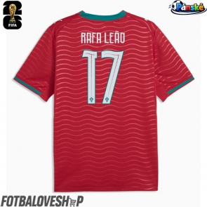 Portugalsko Rafael Leao #17 Domácí Dres MS 2026 Krátký Rukáv