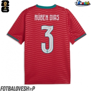 Portugalsko Ruben Dias #3 Domácí Dres MS 2026 Krátký Rukáv