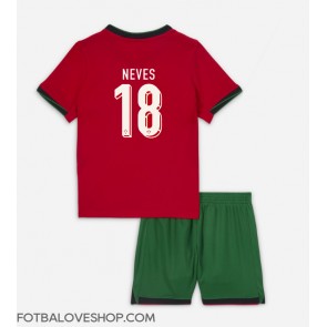 Portugalsko Ruben Neves #18 Dětské Domácí Dres ME 2024 Krátký Rukáv (+ trenýrky)