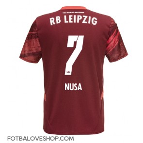 RB Leipzig Antonio Nusa #7 Venkovní Dres 2024-25 Krátký Rukáv