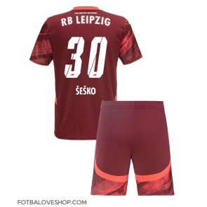 RB Leipzig Benjamin Sesko #30 Dětské Venkovní Dres 2024-25 Krátký Rukáv (+ trenýrky)