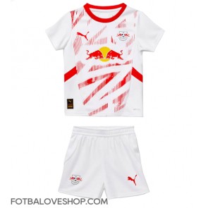 RB Leipzig Dětské Domácí Dres 2024-25 Krátký Rukáv (+ trenýrky)