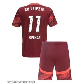 RB Leipzig Lois Openda #11 Dětské Venkovní Dres 2024-25 Krátký Rukáv (+ trenýrky)