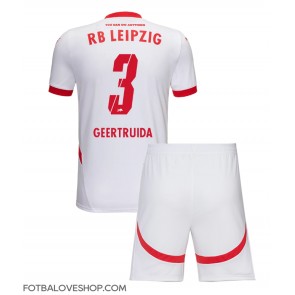 RB Leipzig Lutsharel Geertruida #3 Dětské Domácí Dres 2024-25 Krátký Rukáv (+ trenýrky)