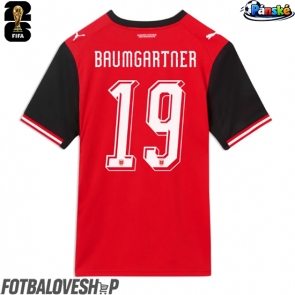 Rakousko Christoph Baumgartner #19 Domácí Dres MS 2026 Krátký Rukáv