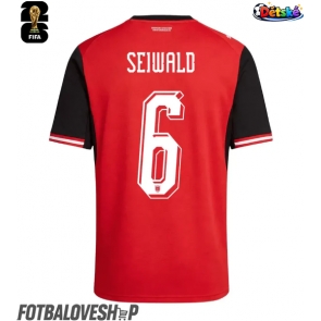 Rakousko Nicolas Seiwald #6 Dětské Domácí Dres MS 2026 Krátký Rukáv (+ trenýrky)