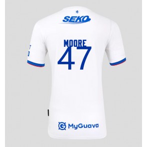 Rangers Mikey Moore #47 Venkovní Dres 2025-26 Krátký Rukáv