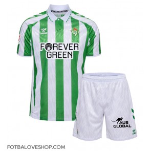 Real Betis Dětské Domácí Dres 2024-25 Krátký Rukáv (+ trenýrky)