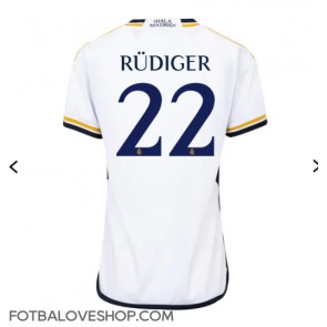 Real Madrid Antonio Rudiger #22 Dámské Domácí Dres 2023-24 Krátký Rukáv