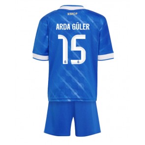 Real Madrid Arda Guler #15 Dětské Alternativní Dres 2025-26 Krátký Rukáv (+ trenýrky)