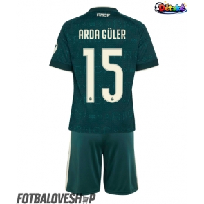 Real Madrid Arda Guler #15 Dětské Venkovní Dres 2026-27 Krátký Rukáv (+ trenýrky)