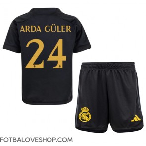 Real Madrid Arda Guler #24 Dětské Alternativní Dres 2023-24 Krátký Rukáv (+ trenýrky)