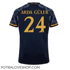 Real Madrid Arda Guler #24 Venkovní Dres 2023-24 Krátký Rukáv
