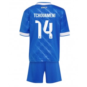Real Madrid Aurelien Tchouameni #14 Dětské Alternativní Dres 2025-26 Krátký Rukáv (+ trenýrky)