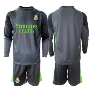 Real Madrid Brankářské Dětské Alternativní Dres 2025-26 Dlouhý Rukáv (+ trenýrky)