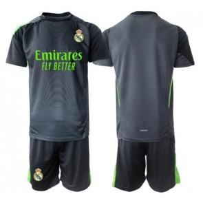 Real Madrid Brankářské Dětské Alternativní Dres 2025-26 Krátký Rukáv (+ trenýrky)