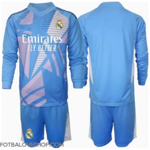 Real Madrid Brankářské Dětské Domácí Dres 2024-25 Dlouhý Rukáv (+ trenýrky)