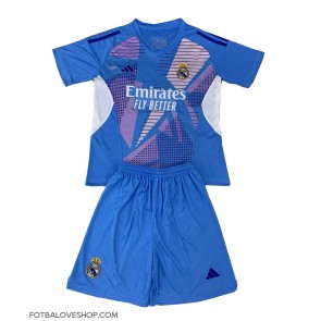 Real Madrid Brankářské Dětské Domácí Dres 2024-25 Krátký Rukáv (+ trenýrky)